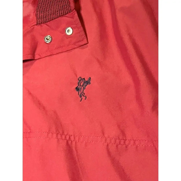 Men’s Ashworth Size L Weather Systems Golf Short Sleeve Pullover Red Windbreaker - Picture 2 of 11